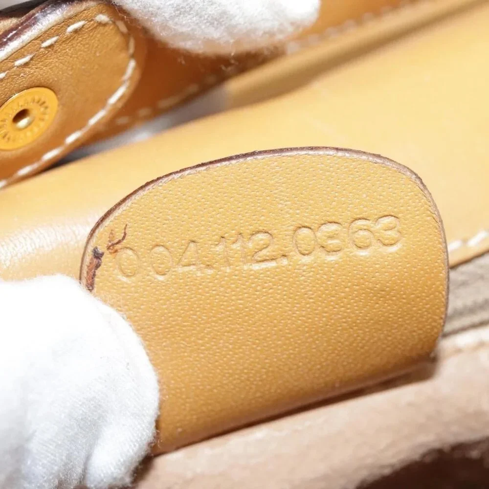 GUCCI Micro GG Supreme Shoulder Bag PVC Beige Brown Gold Auth 101967 - Picture 10 of 16